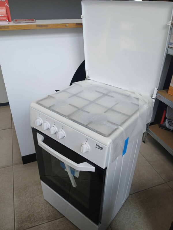 Beko-Cucina-Gas-4-fuochi-CSGLI2009DW-Bianca-lato