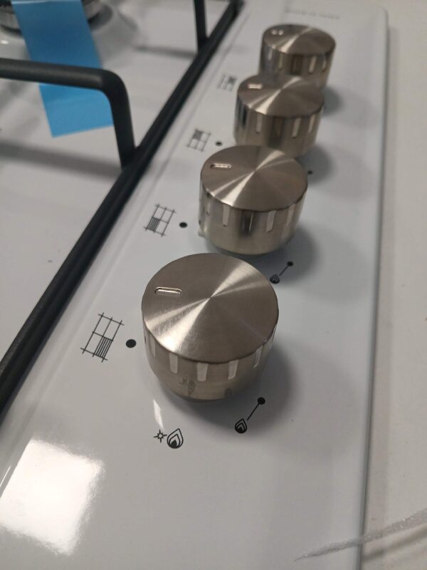 Glem-Piano-Cottura-Bianco-GTL64WH-Gas-4-Fuochi-manopole