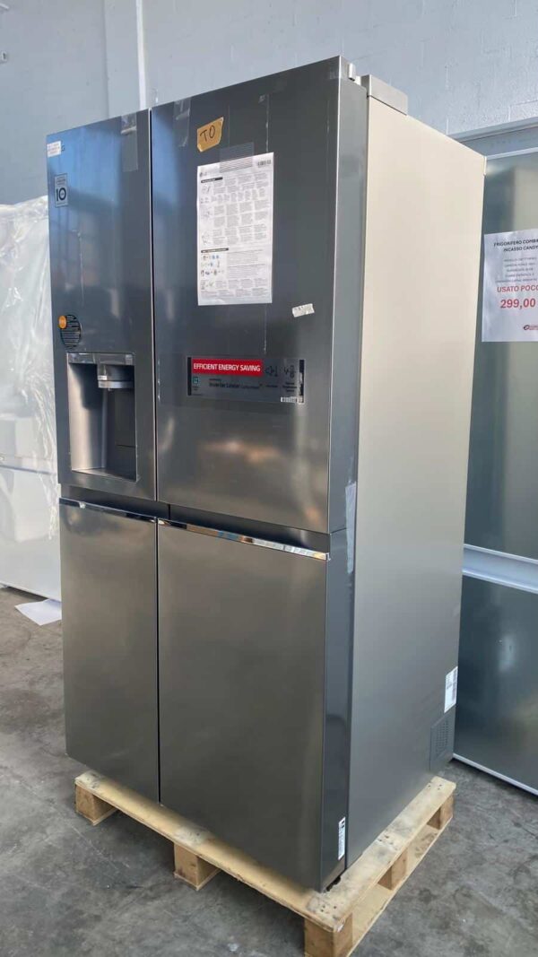 Lg-Frigorifero-Americano-GSLV90PZAD-Acciaio-Inox-lato