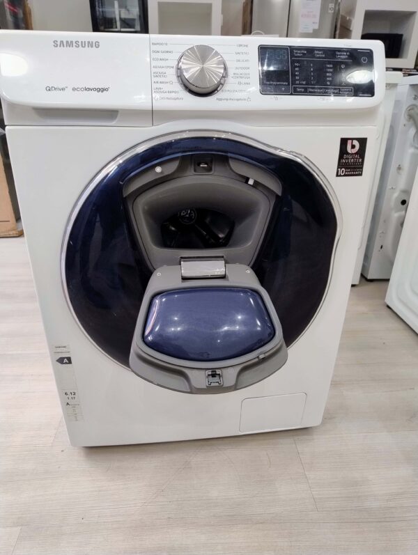 Samsung-Lavasciuga-95-kg-WD90N64200W-Bianca-Ricondizionata-fronte