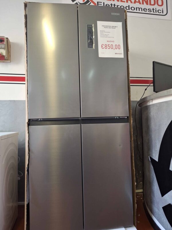 Sekom-Frigorifero-No-Frost-4-porte-XH8T2ZXOZH1-Acciaio-Inox-frontale
