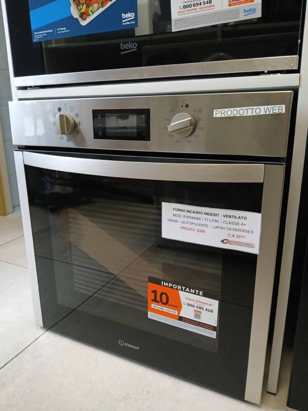 Indesit-Forno-IFW5844IX-Ventilato-a-Incasso-Nuovo-fronte
