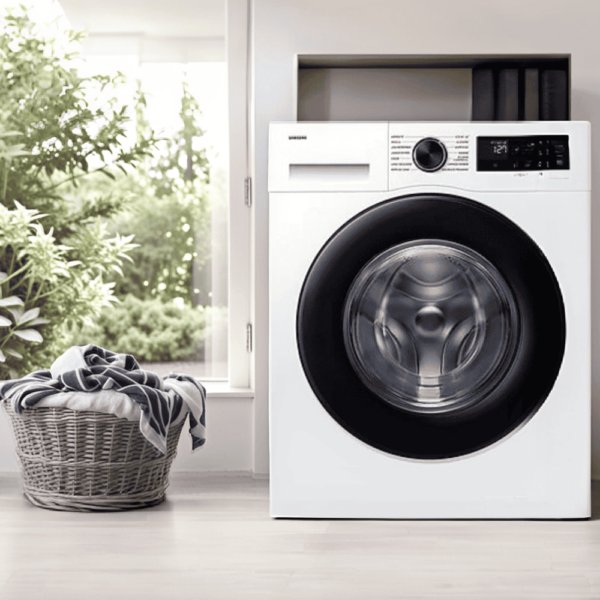 Samsung-Lavatrice-8kg-WW80CGC04D-Nuova-in-un-bagno-moderno