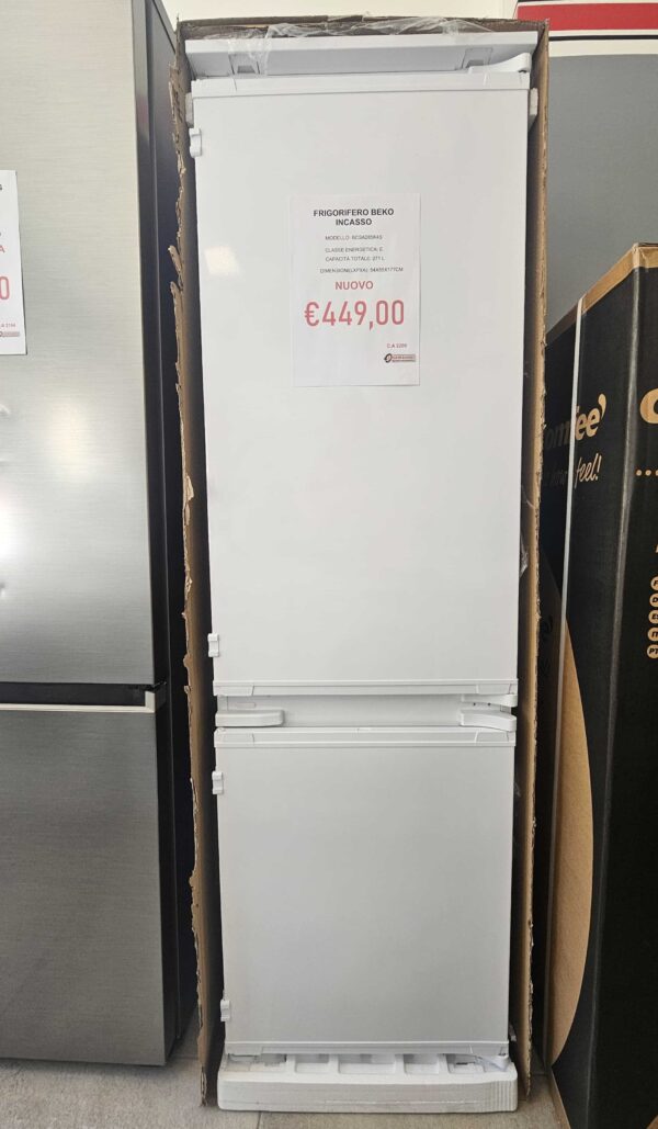 Beko-Frigorifero-Incasso-BCSA285K4S-271-Litri-Nuovo-fronte