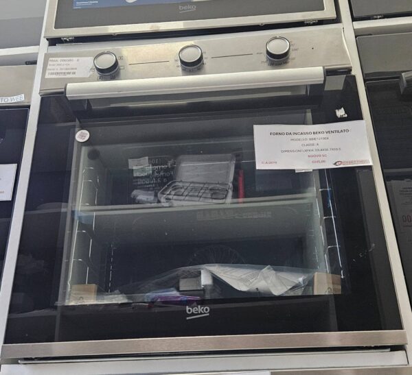Beko-Forno-Incasso-BBIE12100X-Ventilato-Nuovo-Seconda-Scelta-inox