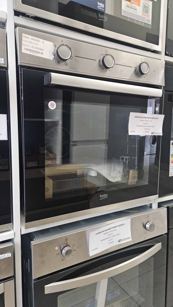 Beko-Forno-Incasso-BBIE12100X-Ventilato-Nuovo-Seconda-Scelta-manopole